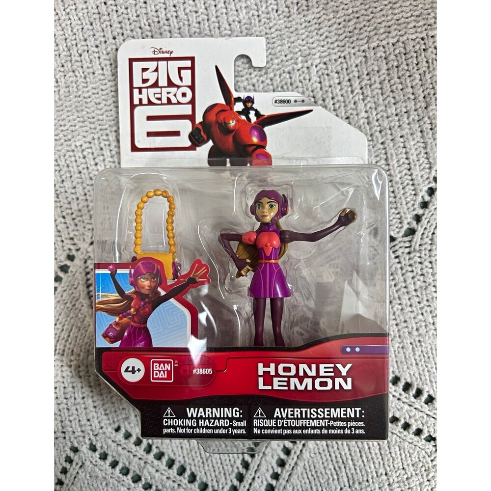 Bandai Disney Big Hero 6 Honey Lemon 4" Action Figure Sealed New #38605
